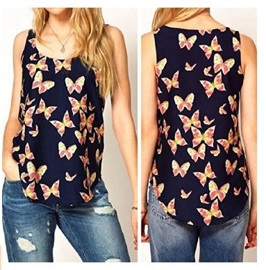 Love This Butterfly Sleeveless Tank Top
