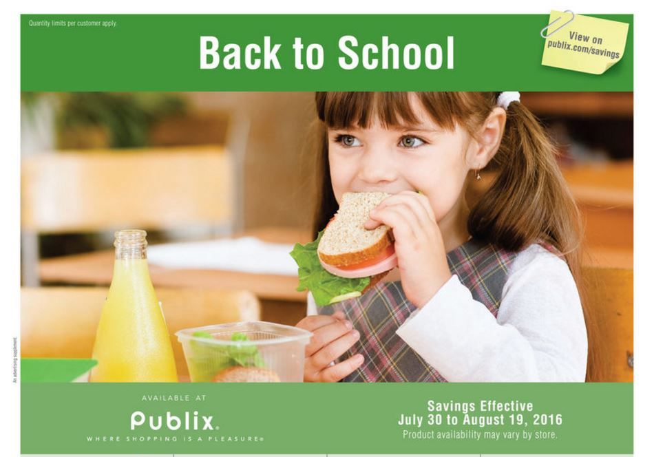 Publix Green (Grocery) Advantage Flyer 7/30 – 8/19