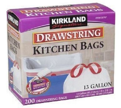Drawstring Kitchen Trash Bags 200ct