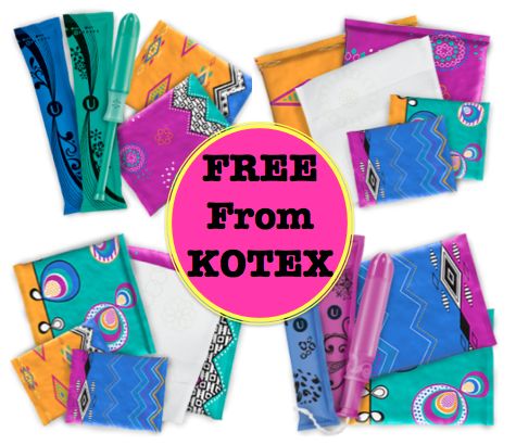 free kotex samples 9-21