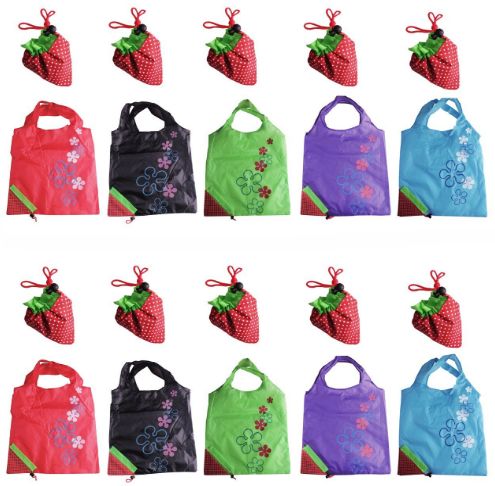 strawberry reusable bags 10ct