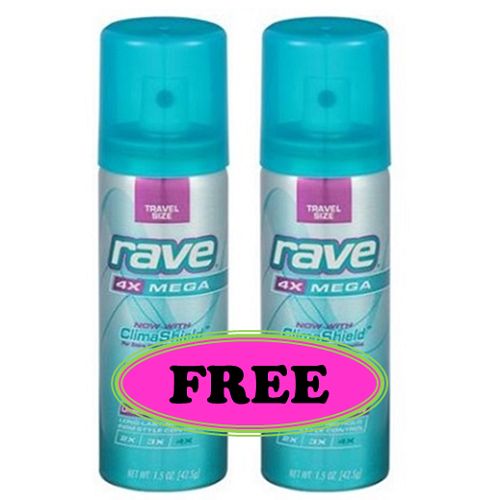 FREE Rave Hairspray at Walmart! ~Ends Sunday!