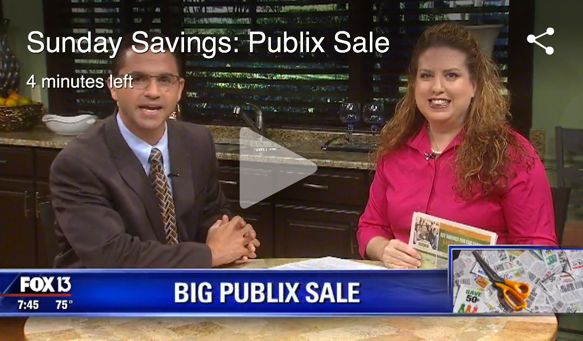 {Video Replay} Fox 13 Savings Segment ~ The CRAZY Sale at Publix!