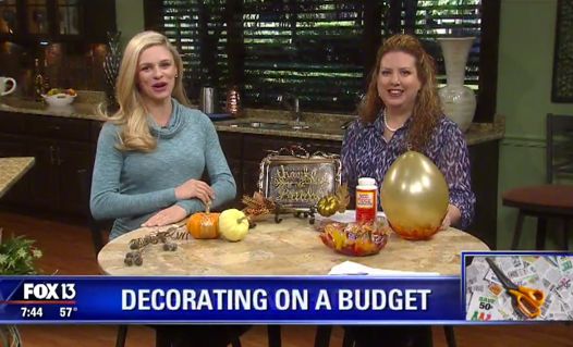 {Video Replay} Fox 13 Savings Segment ~ Super Simple Ways to Save Money on Fall Decorations!
