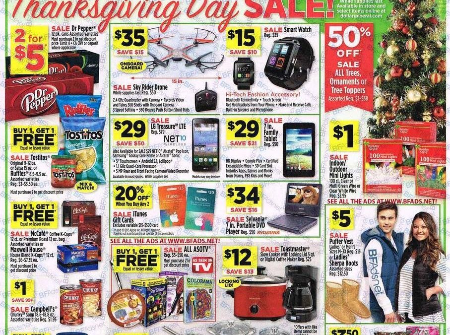 Dollar General Black Friday Ad Scan 2016 {with Printable Shopping List Feature!}