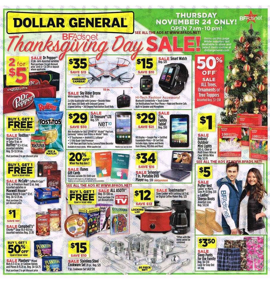 Dollar General Black Friday Ad Scan 2016 with Printable Shopping List 