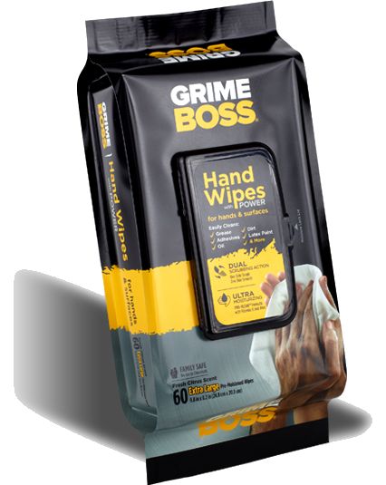 FREE Grime Boss Hands and Surface Wipes!