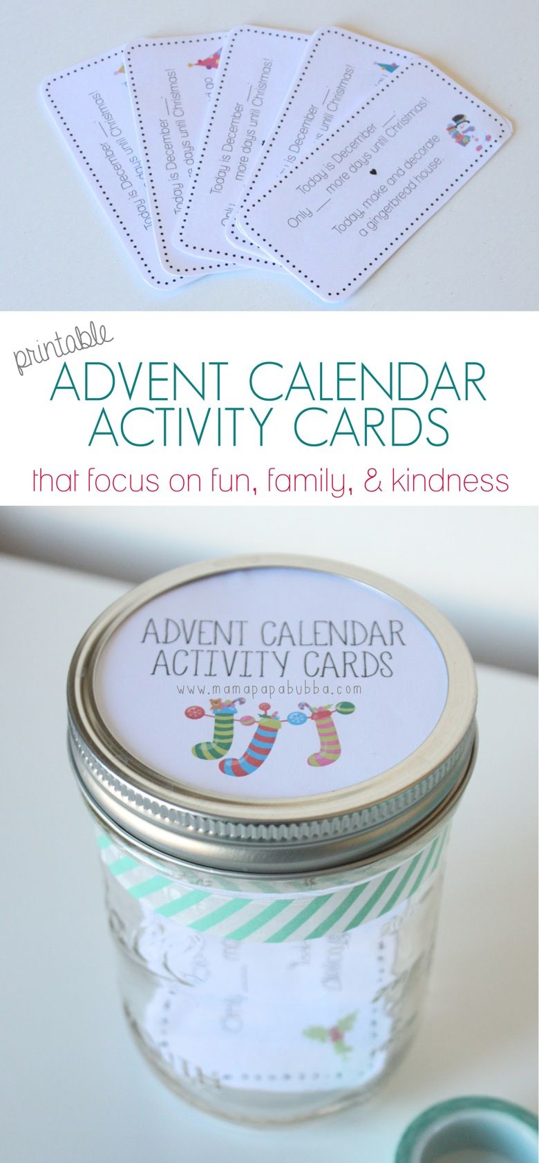 FREE Printable Advent Calendar Activity Cards