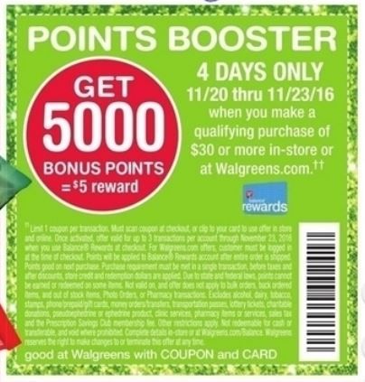 Points Booster Walgreens