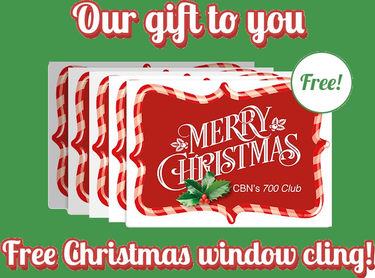 FREE Christmas Window Cling!