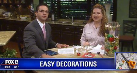 {Video Replay} Fox 13 Savings Segment ~ Creative Ways to Save Money on Your Christmas Decorations!