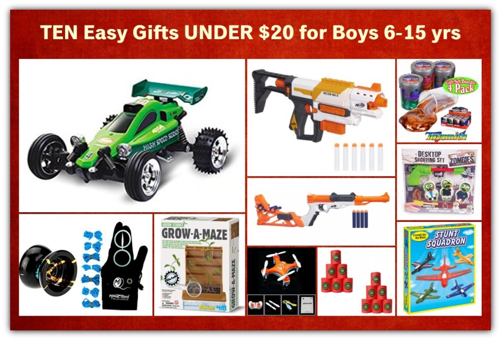 Toys for Your Boys Don't Have to Be Expensive! Here are 10 UNDER $20!