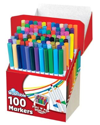 assorted color washable markers 12-7