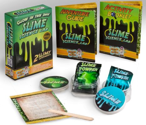 glow in the dark slime science kit 12-3