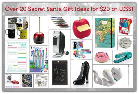 $20 Secret Santa Gifts
 Over 20 Secret Santa Gift Ideas for $20 or LESS