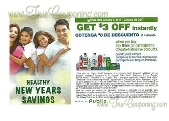 Publix "Healthy New Years Savings" Colgate-Palmolive Coupon! (Valid till 1/29/17)