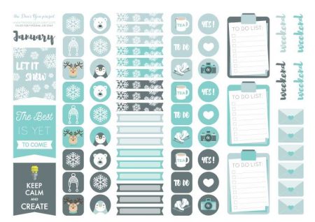 get the best free monthly planner sticker printables