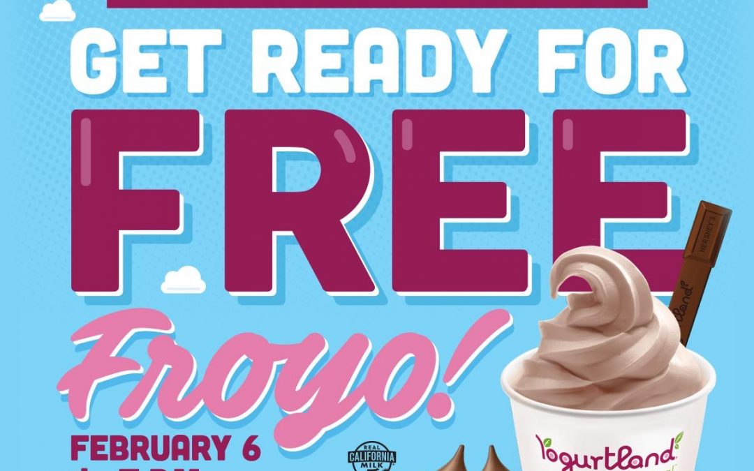 FREE Frozen Yogurt from Yogurtland TODAY ONLY from 4pm to 7pm!