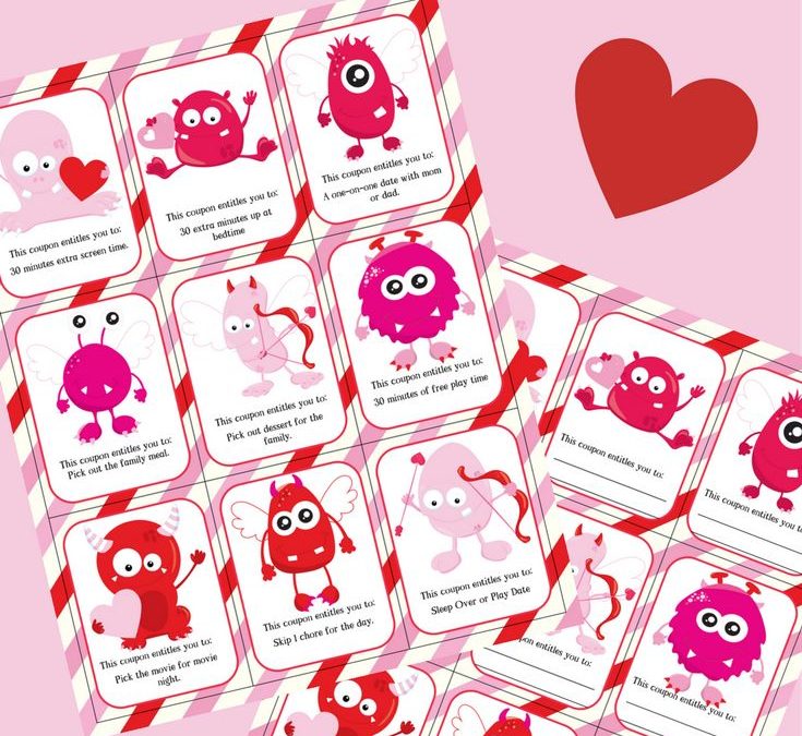 FREE Valentine Coupons for Kids Printable!