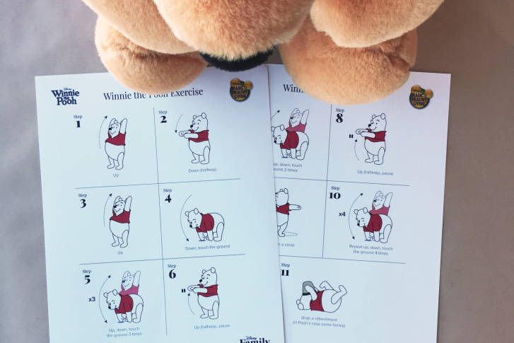 FREE Winnie the Pooh Exercise Printable