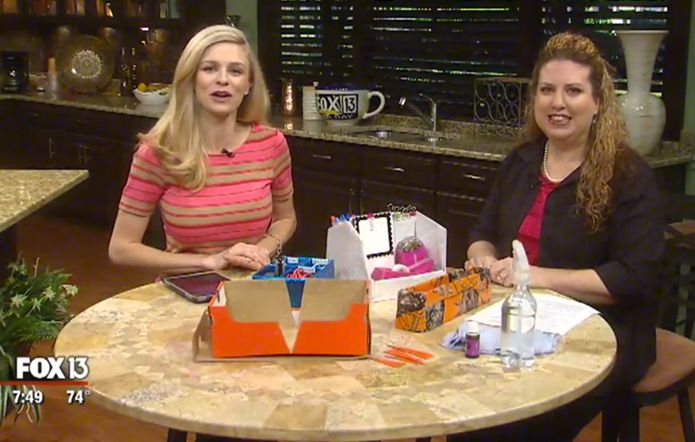 {Video Replay} Fox 13 Savings Segment ~ How to Organize Your Home ON THE CHEAP!