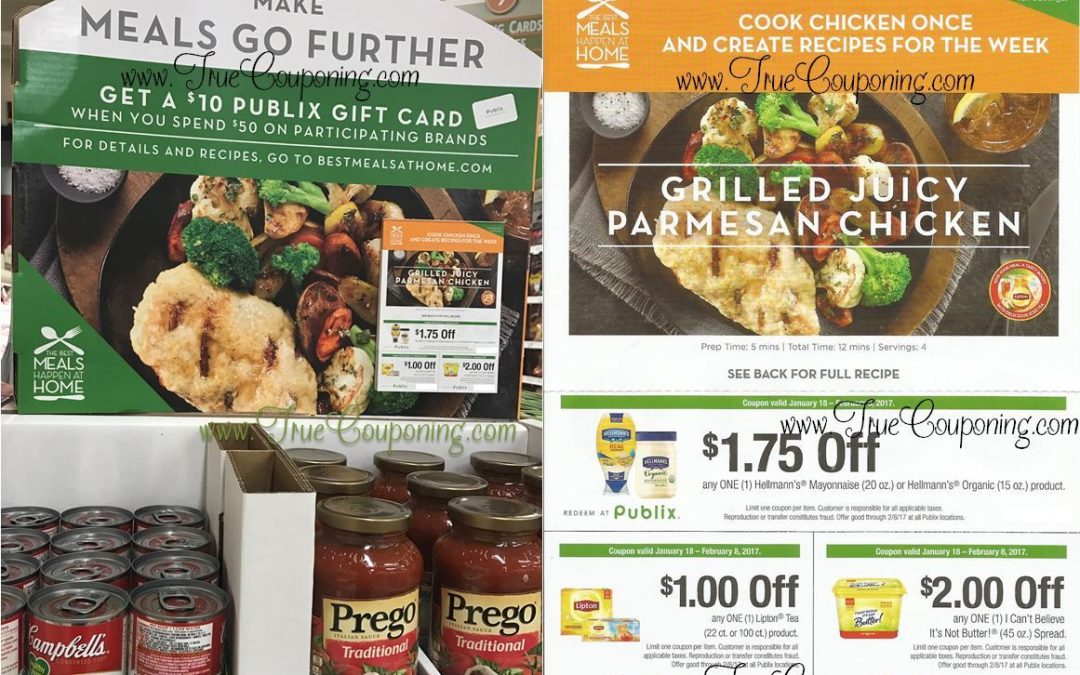 Did You Find This Coupon Display at Publix? "Make Meals Go Further" Best Meals Display & Coupon Sheet! (Valid till 2/8/17)