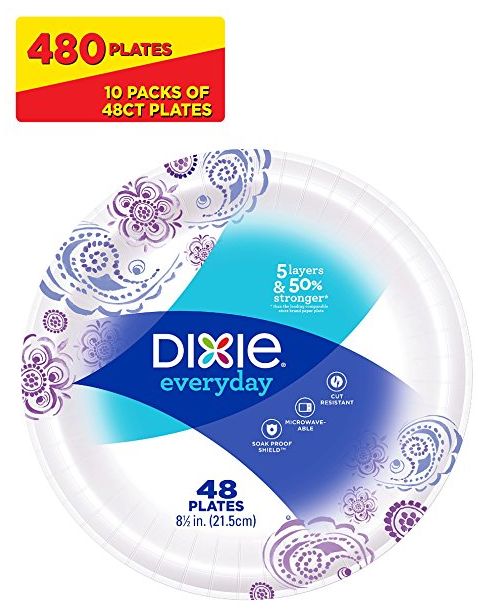 Dixie 8.5" Paper Plates, 480 count