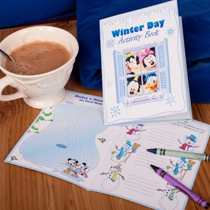 free Mickey & Friends Winter Day Printable Activity Book