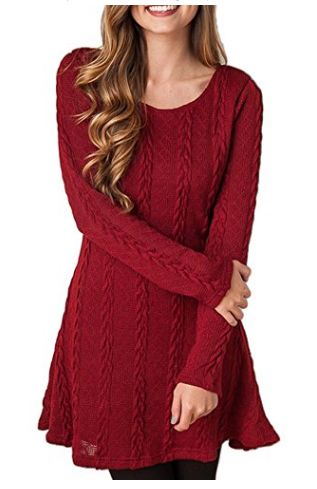 long sleeve sweater dress 1-14