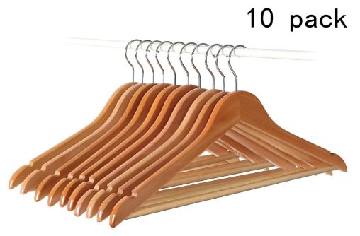 solid wood suit hangers 1-19