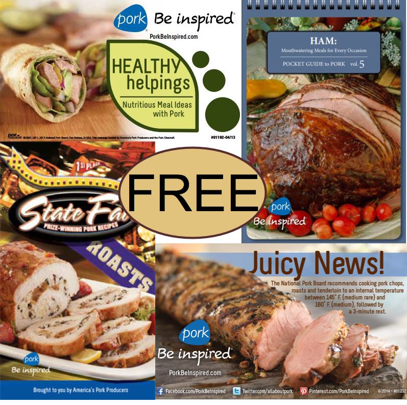 FOUR FREE Pork Recipe Booklets!