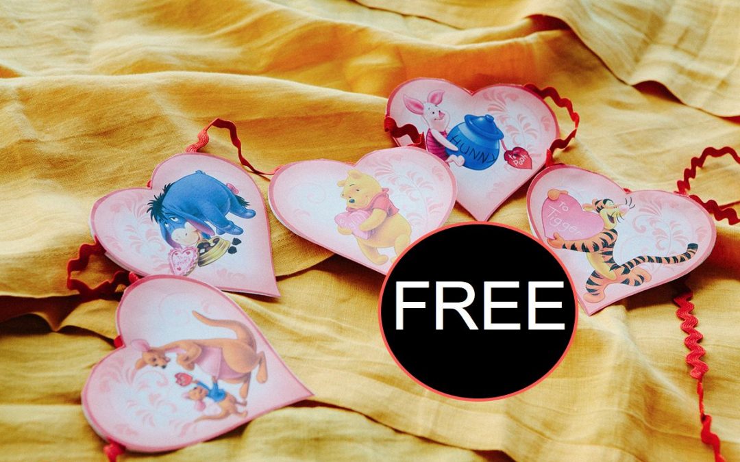 FREE Pooh & Friends Valentine's Day Garland!