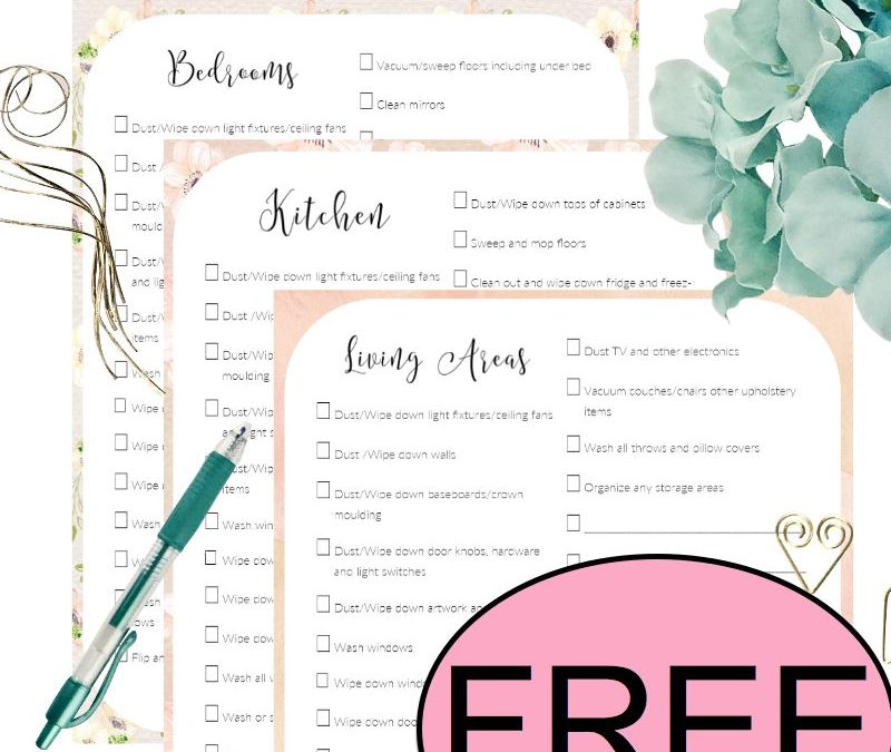 Get Ready with This FREE Spring Cleaning Checklist Printable!