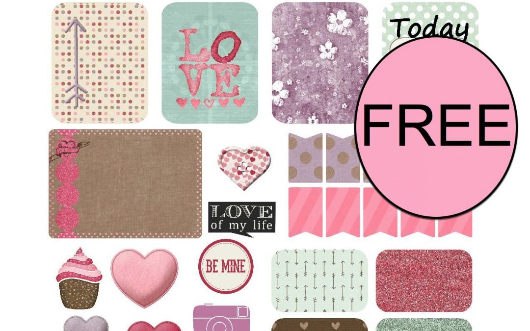 FREE Valentine's Day Printable Planner Stickers!