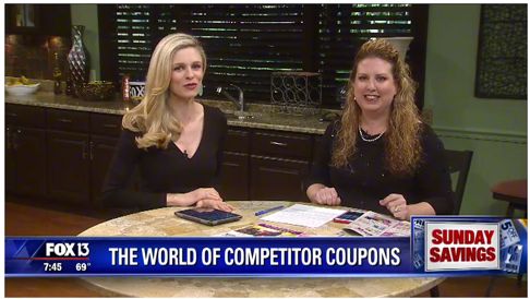 {Video Replay} Fox 13 Savings Segment ~ Taking the Confusion Out of Competitor Coupons!