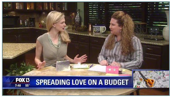 {Video Replay} Fox 13 Savings Segment ~ FIVE Fun & Free Ways to Show Your Peeps Some Love!