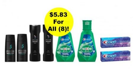 Grab Your (4) Axe Personal Care & (4) Crest Dental Care Items for Under $6 Total NOW at Walgreens!