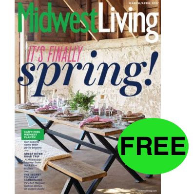 FREE TWO Year Subscription to Midwest Living Magazine {$59 Value}!