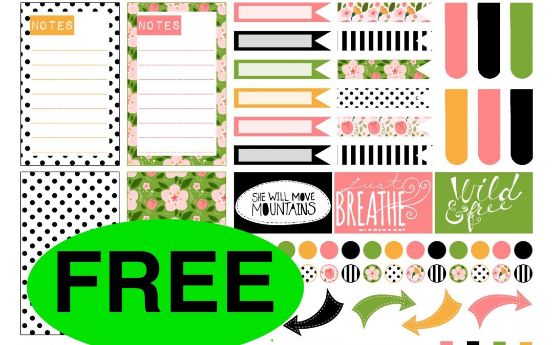 FREE Spring Planner Printable Stickers!