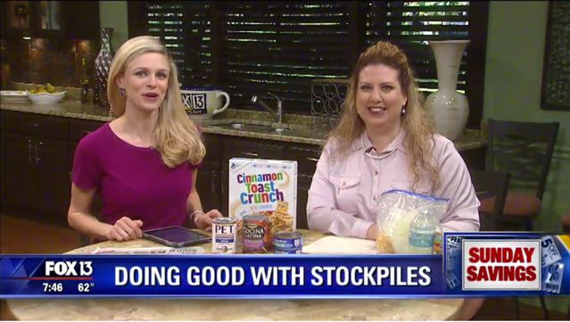 {Video Replay} Fox 13 Savings Segment ~ How to Use Your Stockpile Powers for Good!