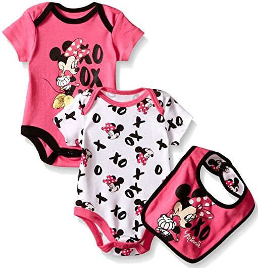 Baby Girl Minnie Mouse Bodysuits & Bib