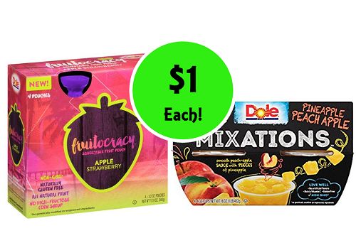Fox Deal of the Week! Dole Fruitocracy & Mixations Only $1 each! A Great Item to Donate!!