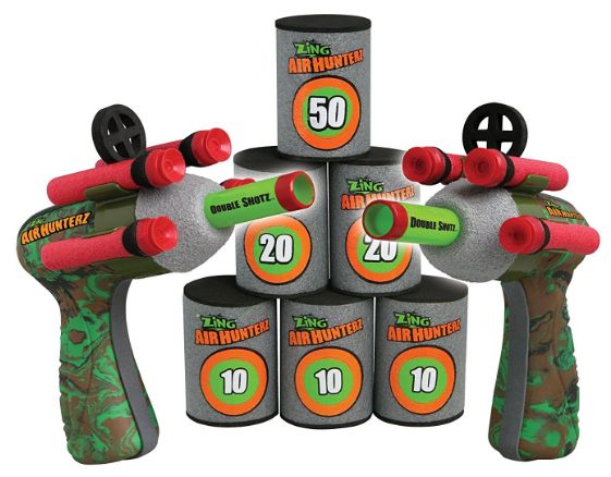 2 Foam Dart Blasters with 6 Targets…Fun Inside and Outside