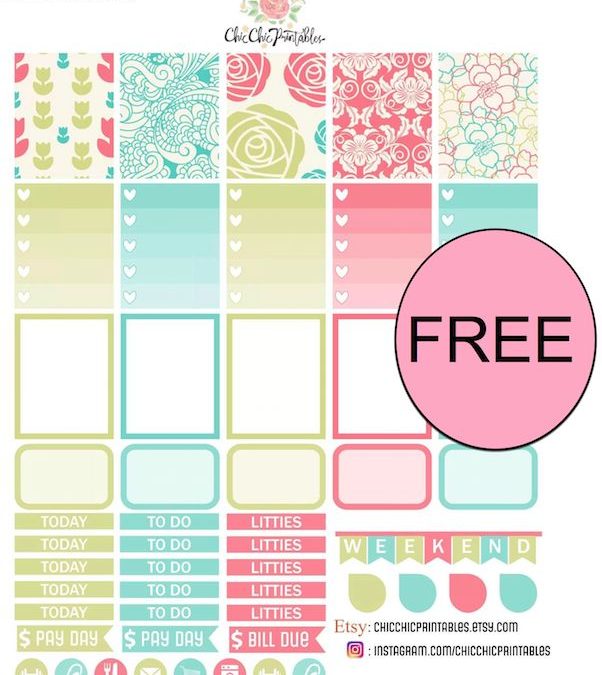 FREE Spring Planner Stickers Printable!
