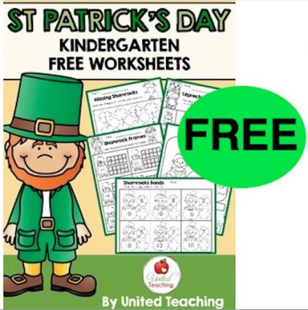 FREE St. Patrick's Day Kindergarten Worksheets!