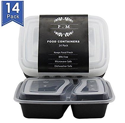 Double Compartment Meal Prep Containers Less Than $1 Each