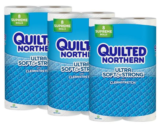Quilted Northern Ultra Soft & Strong, 24 Supreme Rolls (96 Reg Rolls)