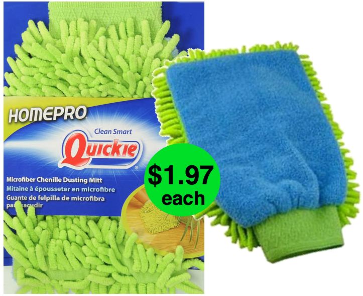(**Update: NLA**) Fox Deal of the Week! SUPER Spring Cleaning Deal on Quickie Duster Microfiber Mitt!! {72% Off!}