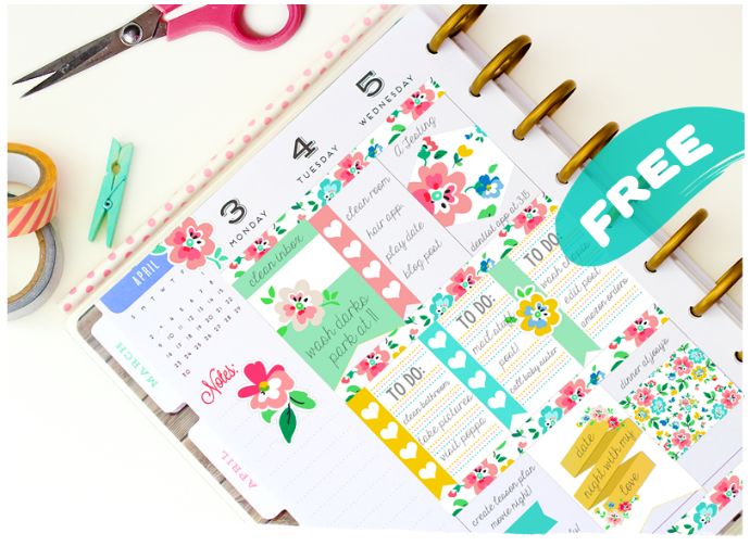 FREE May Planner Stickers Printables!