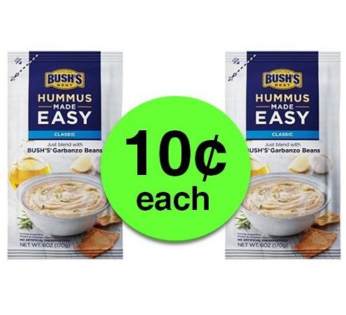 {**Even Cheaper!**} Pick Up 10¢ Bush's Hummus Made Easy Mix at Publix! ~ Now!